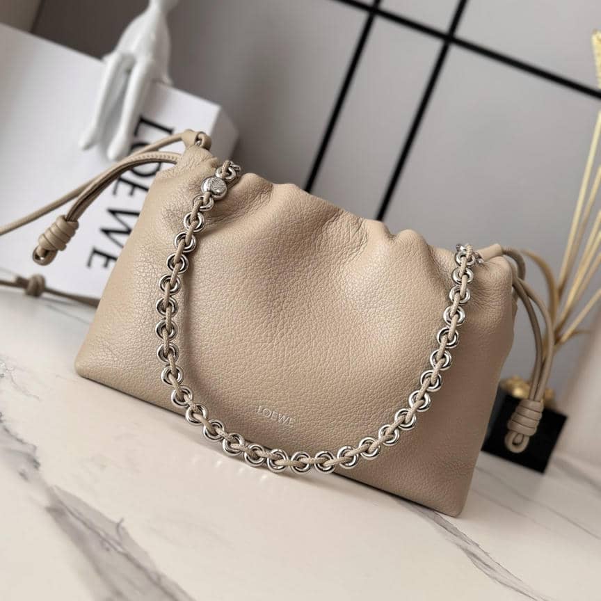 0004-Flamenco Metal Chain Lambskin (Snakeskin)